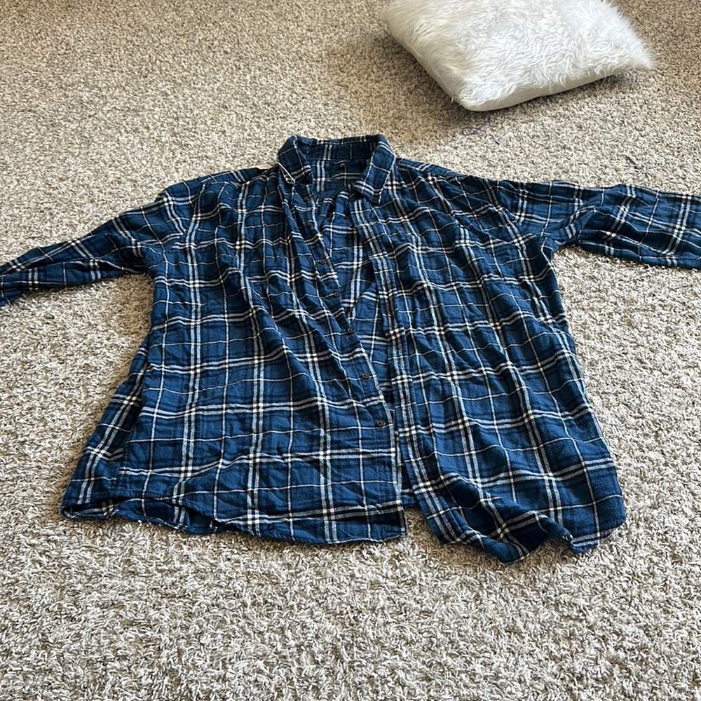 Oversized Flannel Long-sleeve